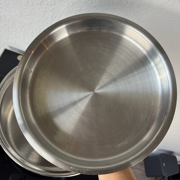 Amway Queen Stock Pot 5 Qt 18/8 Stainless Steel with Lid Multi-Ply Made in USA - Picture 6 of 9